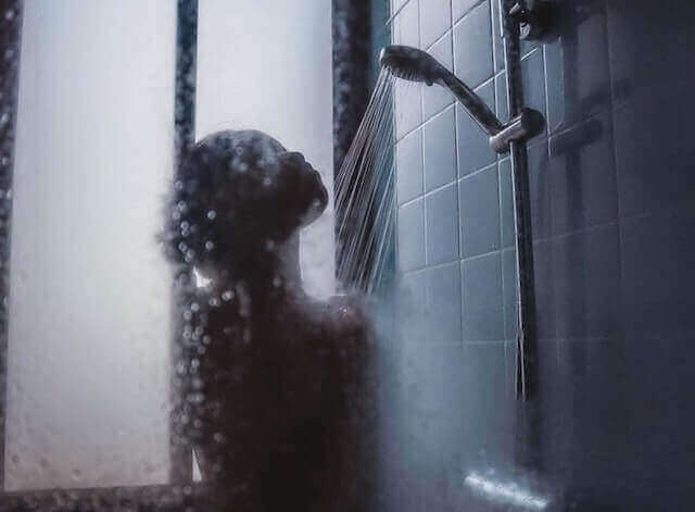 Wet in the shower